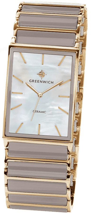 Часы Greenwich Electra GW 521.20.35 — кварцевые, металл керамика сталь
