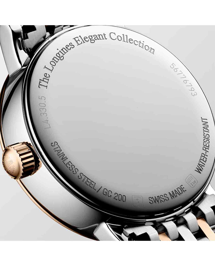 Часы Longines Elegant Collection Moonphase L4.330.5.87.7 — металл сталь, нержавеющая сталь с pvd-покрытием