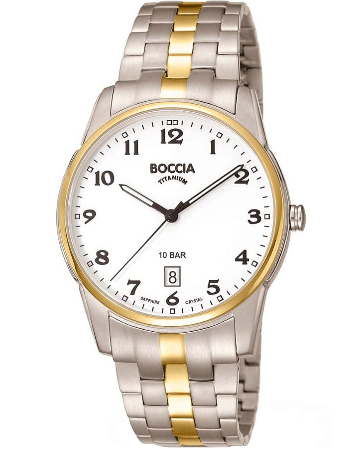 Часы Boccia Titanium 3632-03 — мужские, белый