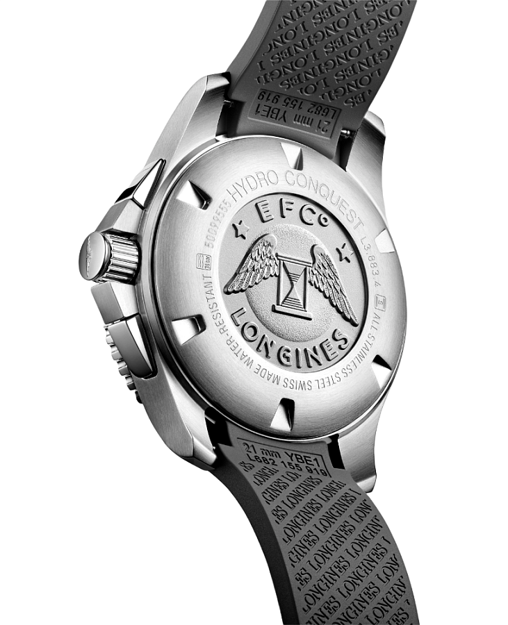 Часы Longines HydroConquest L3.883.4.76.9 — механические, металл сталь керамика