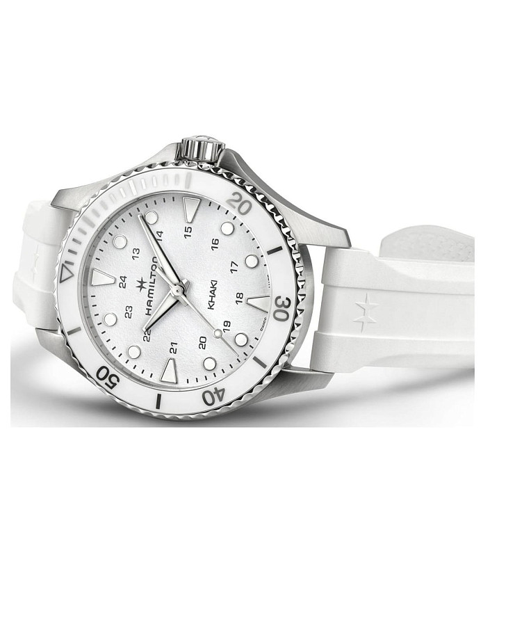 Часы Hamilton Khaki Navy Scuba Quartz H82221310 — каучук, мужские