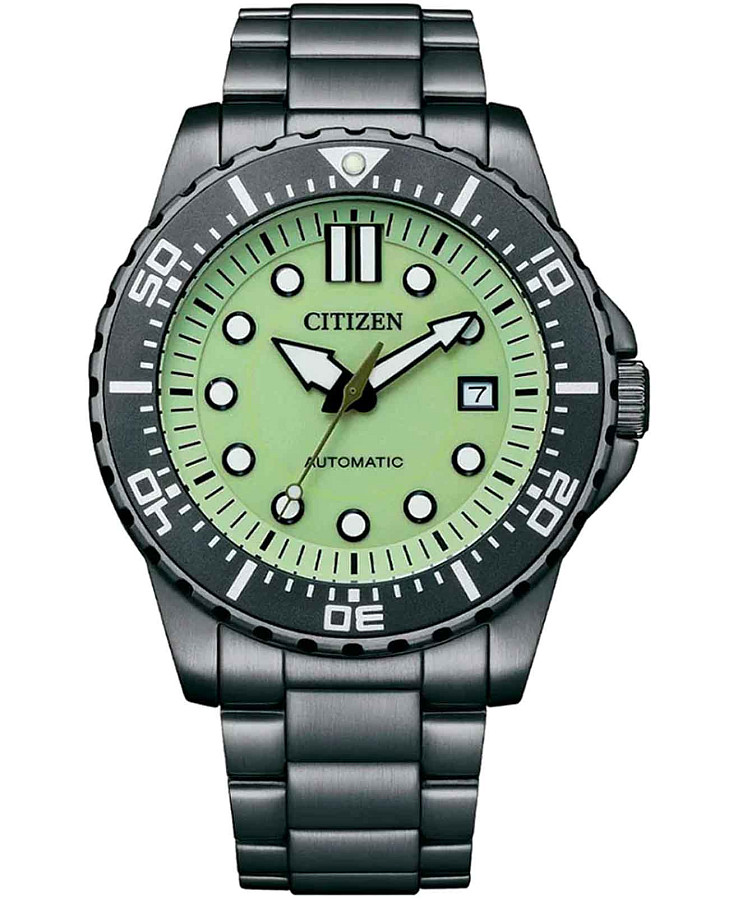 Часы Citizen Automatic NJ0177-84X — мужские, зеленый