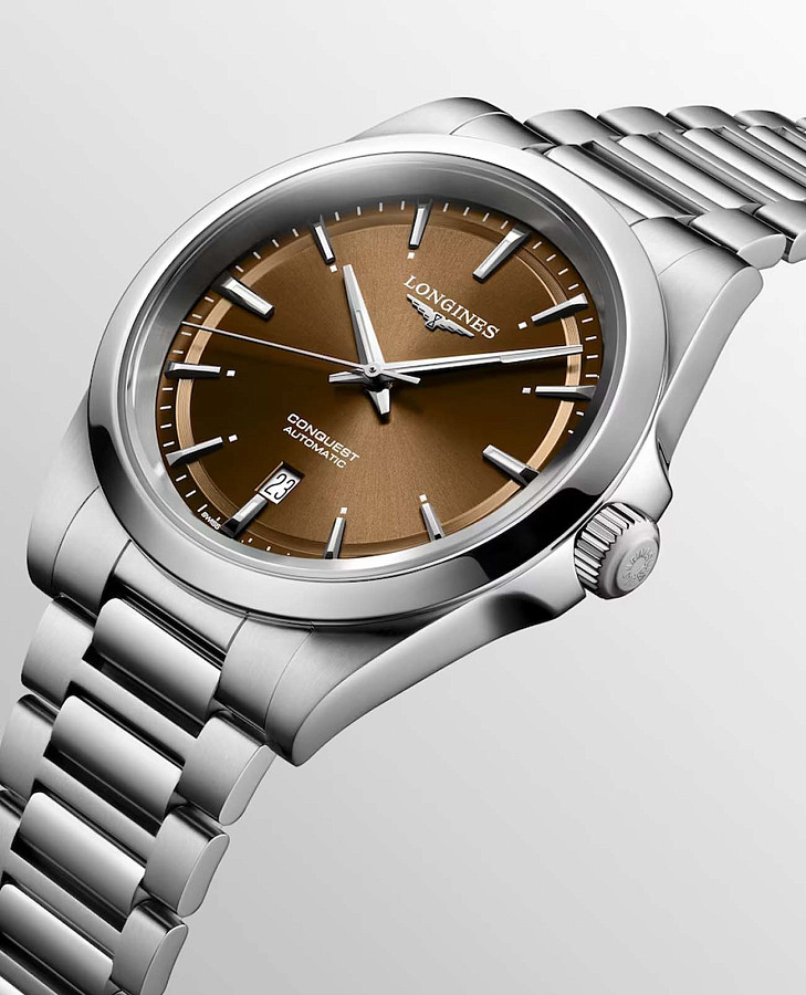 Часы Longines Conquest L3.830.4.62.6 — нержавеющая сталь, мужские