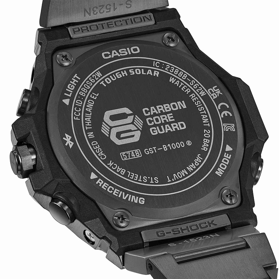 Часы Casio G-Shock G-Steel GST-B1000BD-1A — карбон металл сталь, Япония