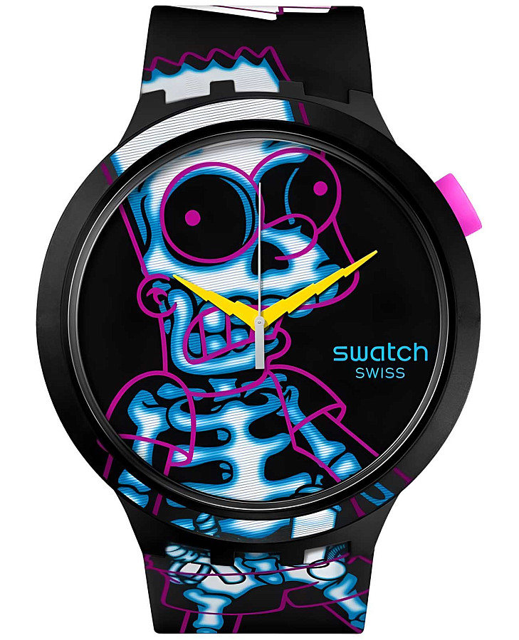 Часы Swatch Big Bold Standard SB01Z105 — мужские, черный