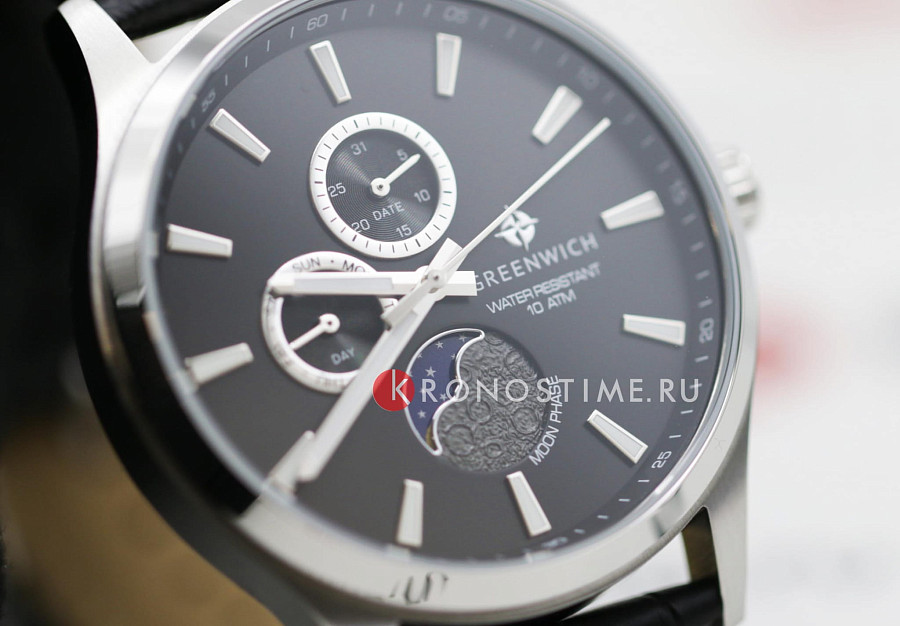 Часы Greenwich Moon Walker GW 058.11.31 — кожаный, мужские