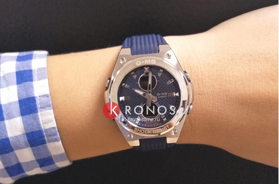 Часы Casio Baby-G MSG-C100-2A — женские, синий