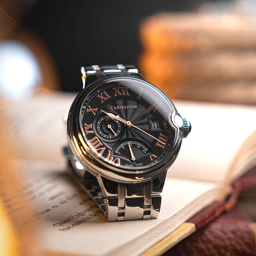Часы Earnshaw Barallier ES-8288-33 — механические, сталь металл