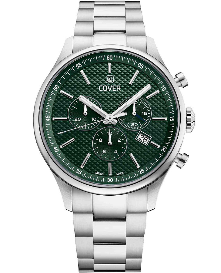 Часы Cover Chapman Chrono II CO220.04 — мужские, зеленый