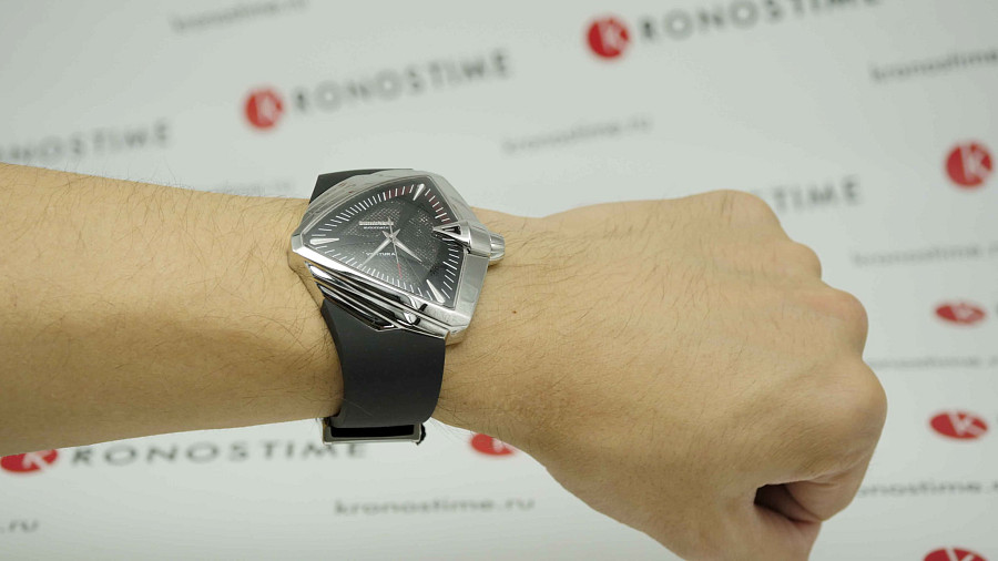 Часы Hamilton Ventura XXL Auto H24655331 — сталь, каучук