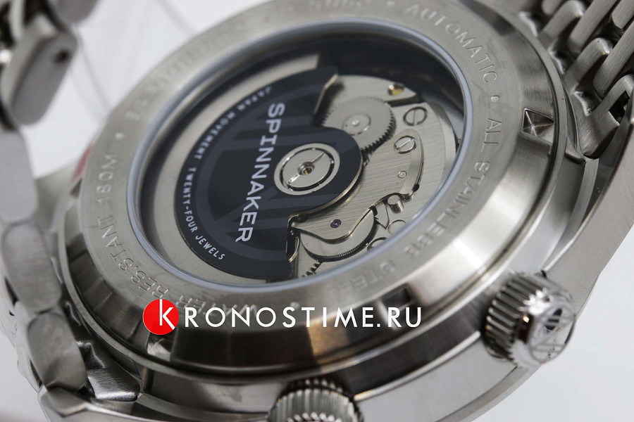 Часы Spinnaker Bradner SP-5062-11 — черный, сталь металл