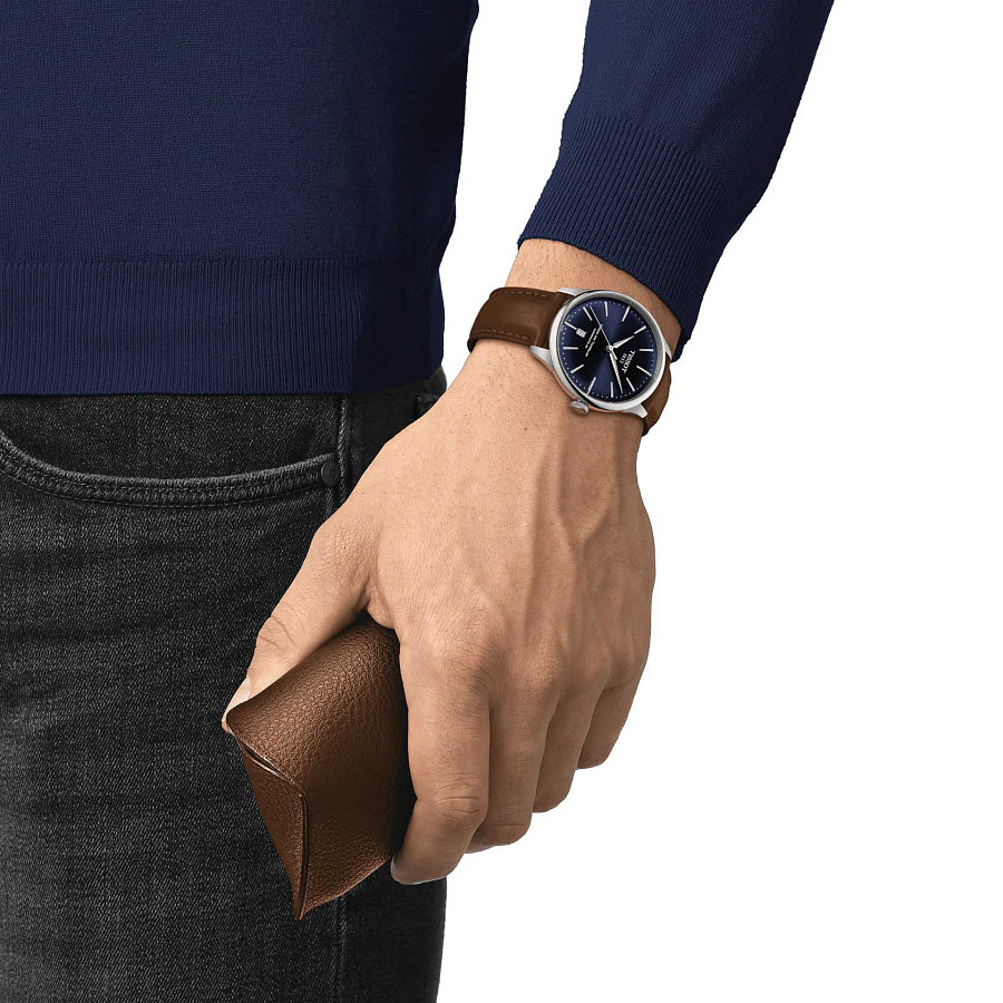 Часы Tissot Chemin des Tourelles Powermatic 80 T139.807.16.041.00 — механические, сталь металл