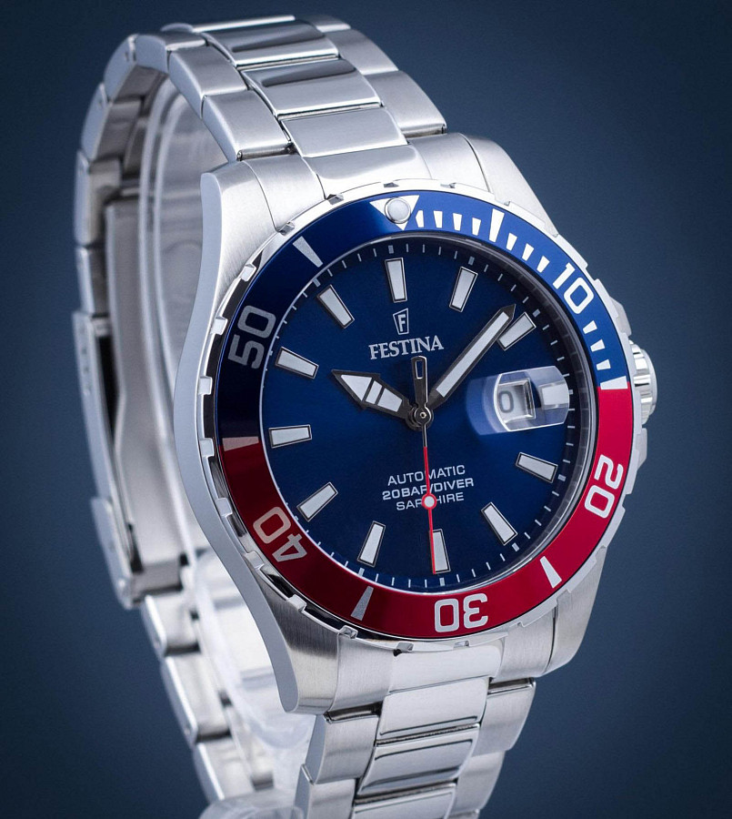 Часы Festina Automatic F20531/5 — синий, металл сталь