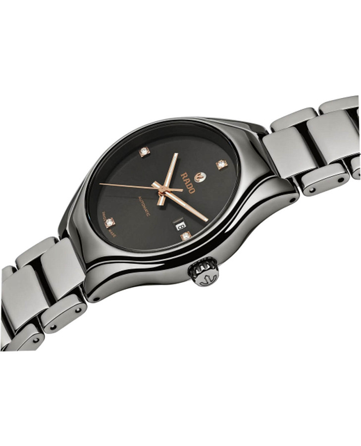 Часы Rado True Automatic Diamonds R27243712 — механические, керамика титан