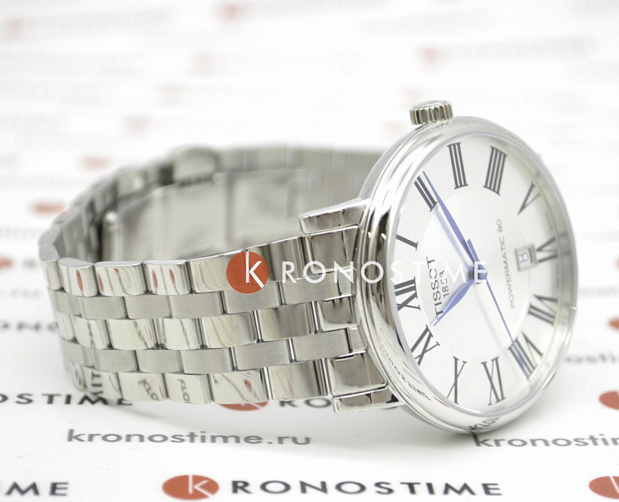 Часы Tissot Carson Premium Powermatic 80 T122.407.11.033.00 — серебристый, сталь металл