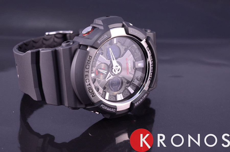 Часы Casio G-Shock GA-200-1A — электронные, металл сталь