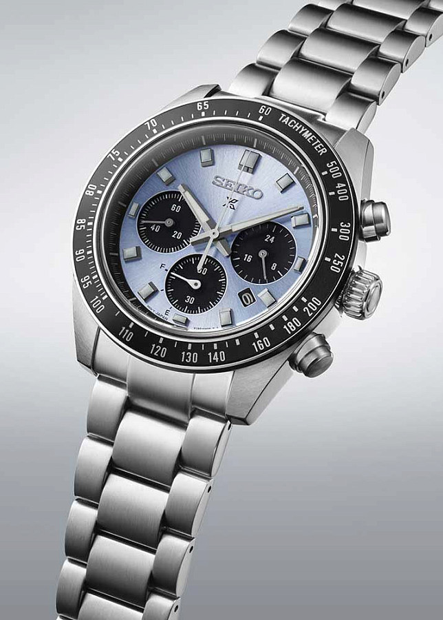 Часы Seiko Prospex Speedtimer SSC935P1 — синий, металл сталь