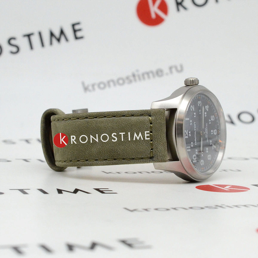 Часы Hamilton Khaki Field Titanium Auto H70205830 — титан металл, Швейцария