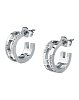 Стальные серьги Trussardi TJAXC70 с кристаллами