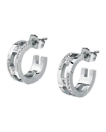 Серьги Trussardi T-Logo TJAXC70 с кристаллами