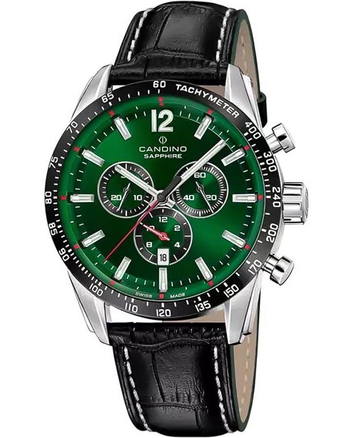 Часы Candino Gents Sport C4758/3 — мужские, зеленый