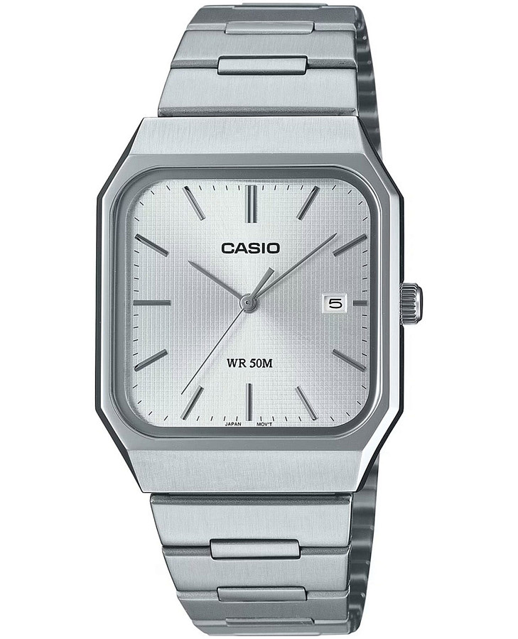 Часы Casio Collection MTP-B185D-7A — мужские, серебристый