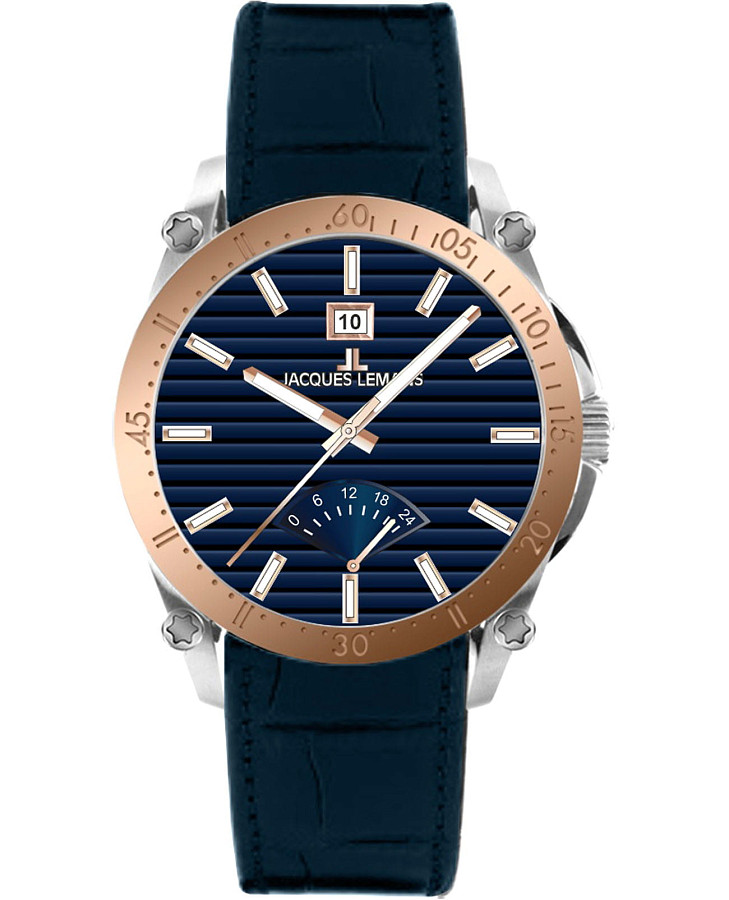 Часы Jacques Lemans Derby 1-2202H — мужские, синий