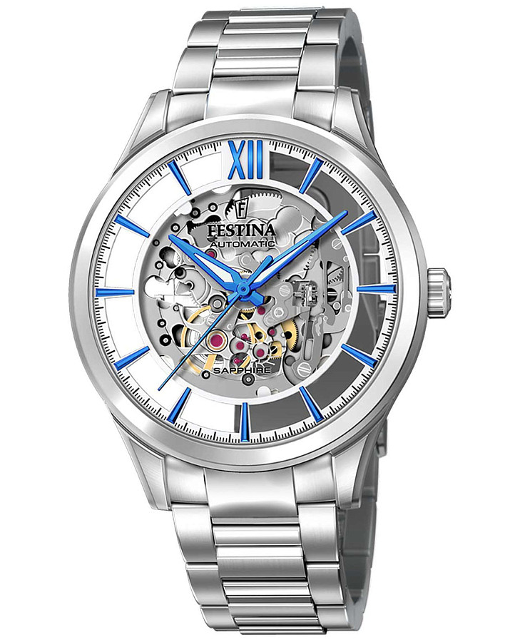 Часы Festina Automatic F20630/2 — мужские, серебристый