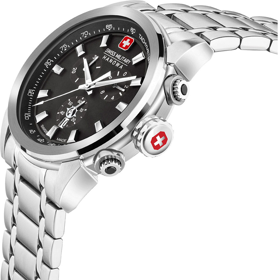 Часы Swiss Military Hanowa SMWGI2100202 — кварцевые, металл сталь