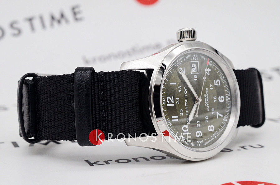 Часы Hamilton Khaki Field Auto 38mm H70455960 — сталь металл, Швейцария