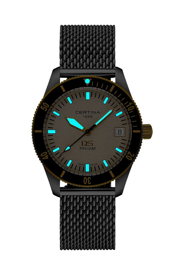 Часы Certina DS PH100M Gent C044.410.21.030.00 — синий, металл сталь