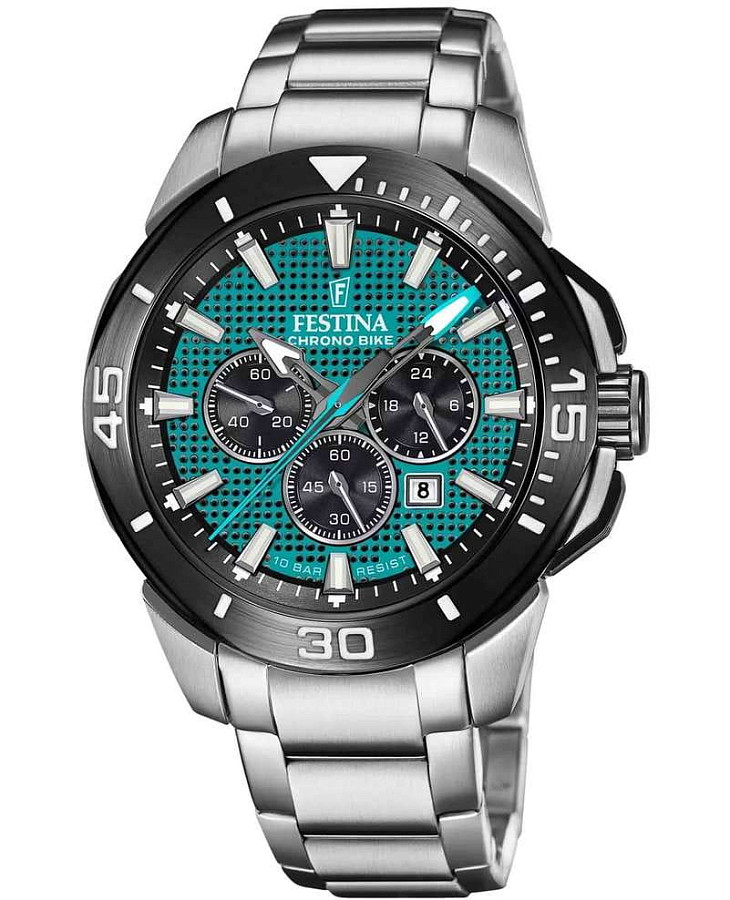 Часы Festina Chrono Bike F20641/3 — мужские, бирюзовый