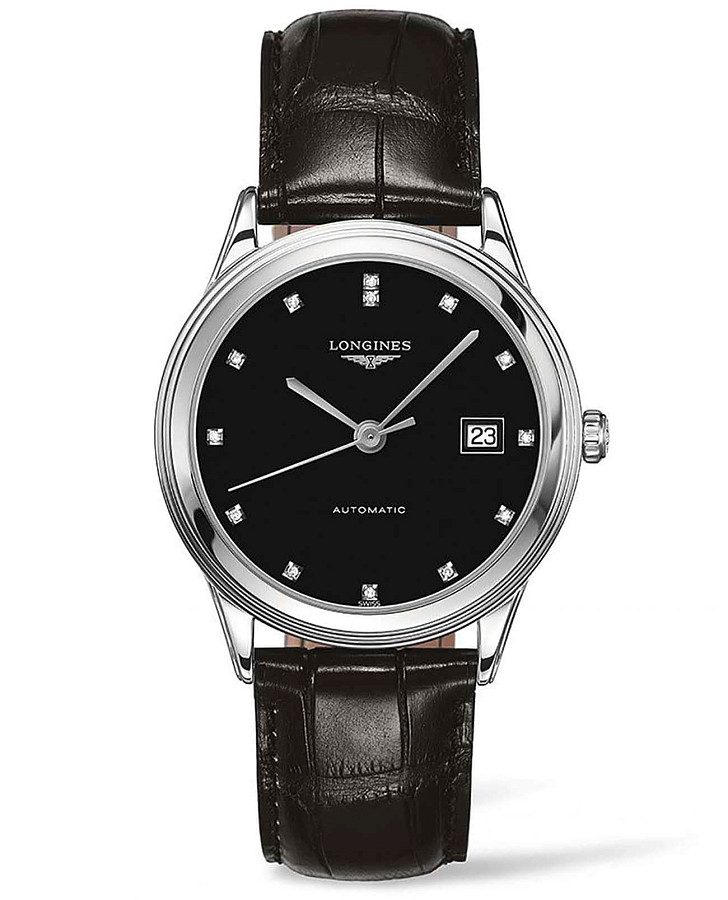 Часы Longines Flagship L4.874.4.57.2 — мужские, черный