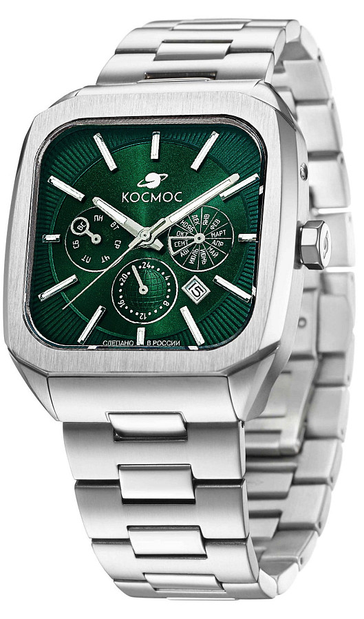 Часы Космос Марсоход II K 219.10.37 — механические, металл сталь