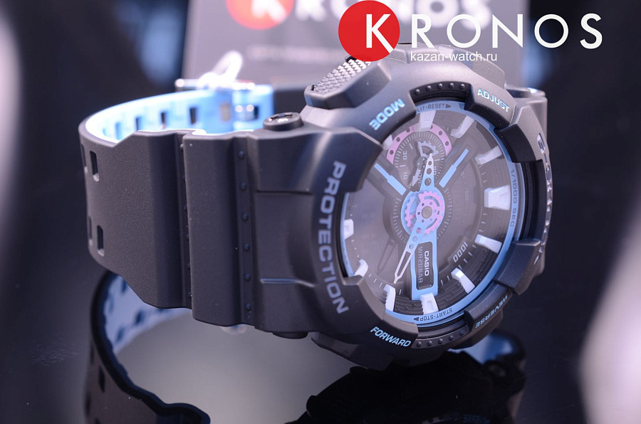 Часы Casio G-Shock GA-110PC-1A — пластик, Япония