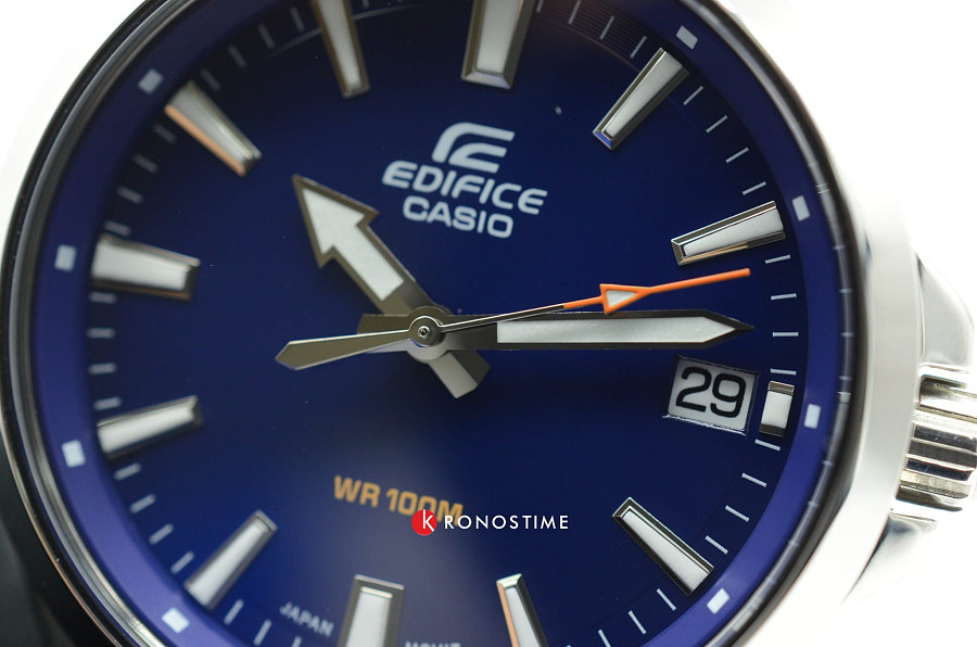 Часы Casio Edifice EFV-100D-2AVUDF (EFV-100D-2A) — металл сталь, Япония