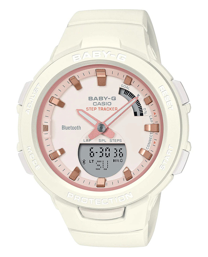 Часы Casio Baby-G BSA-B100CS-7A — женские, розовый