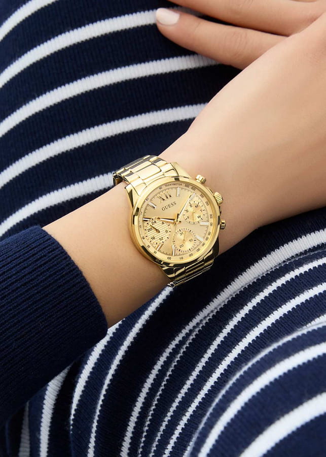 Часы Guess Bailey GW0933L2 — кварцевые, металл сталь