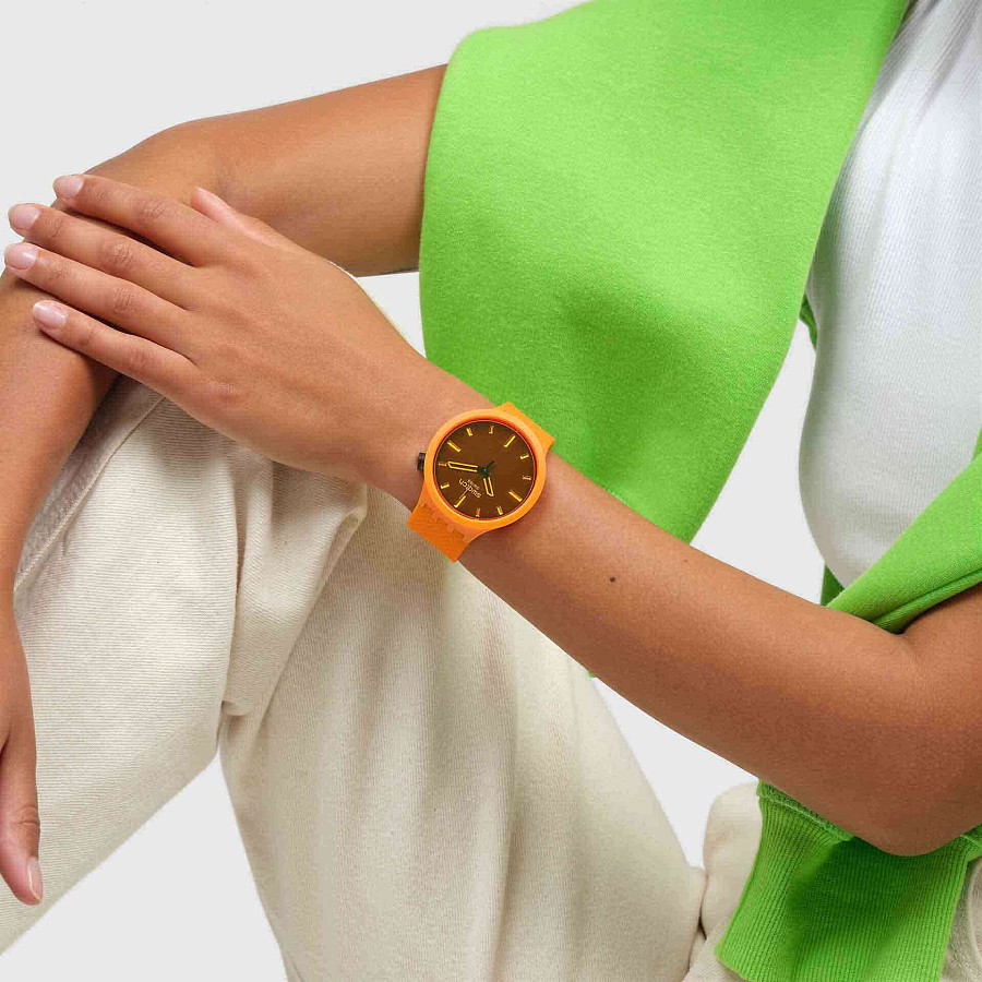 Часы Swatch Big Bold Biosourced Standard SB05O102 — биоматериал, женские