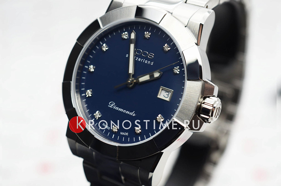 Часы Epos Quartz Diamonds 8001.700.20.86.30 — механические, металл сталь