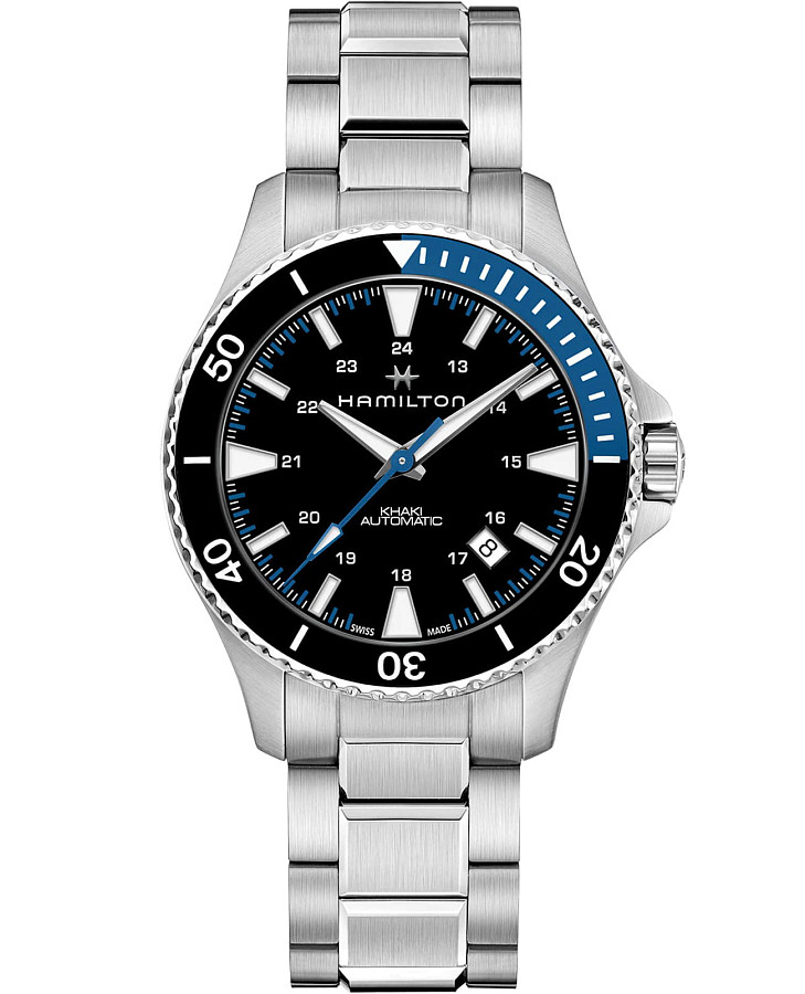 Часы Hamilton Khaki Navy Scuba H82315131 — серебристый, сталь металл
