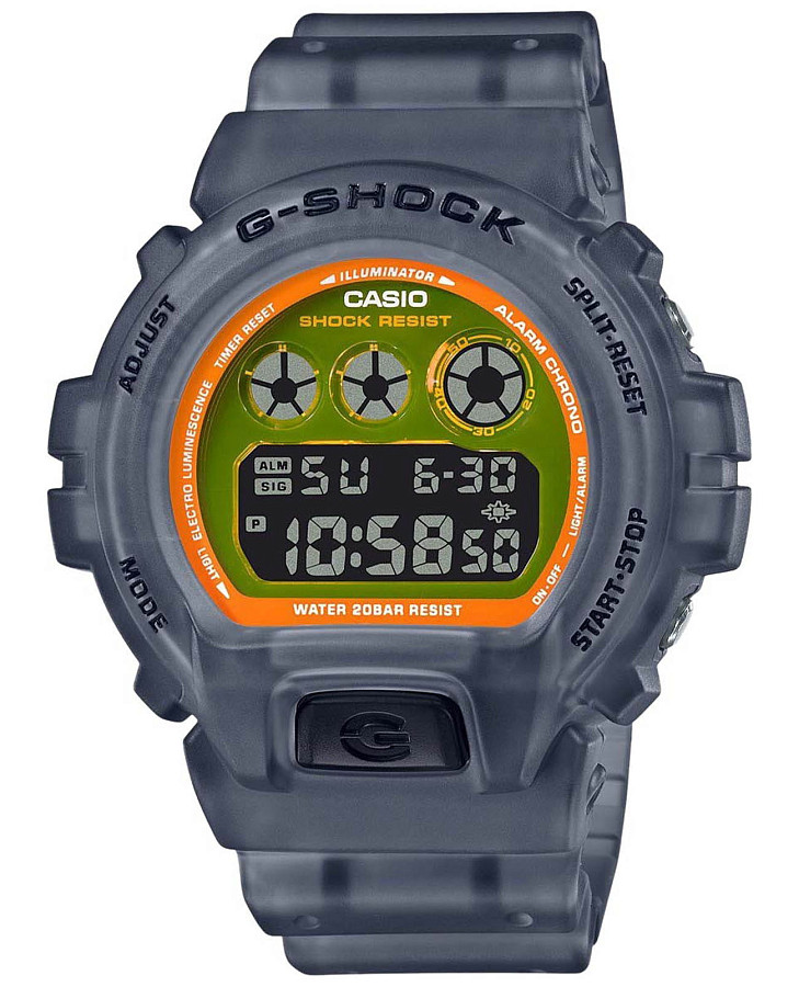 Часы Casio G-Shock DW-6900LS-1 — мужские, оранжевый