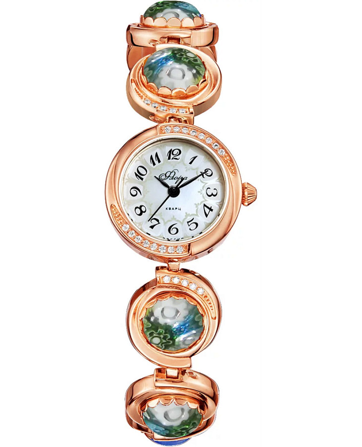 Часы УЧЗ Flora 1138B8B1-51 — женские, перламутровый