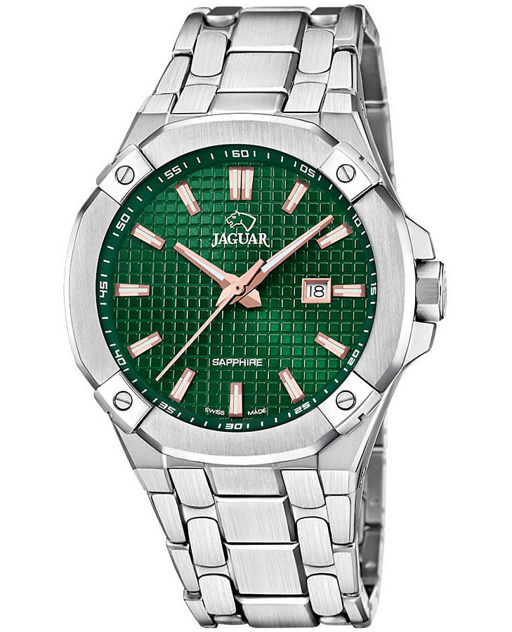 Часы Jaguar Diplomatic Quartz J1009/3 — мужские, зеленый