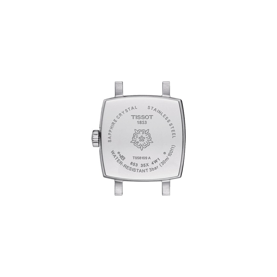 Часы Tissot Lovely Square T058.109.17.036.02 — серебристый, сталь металл
