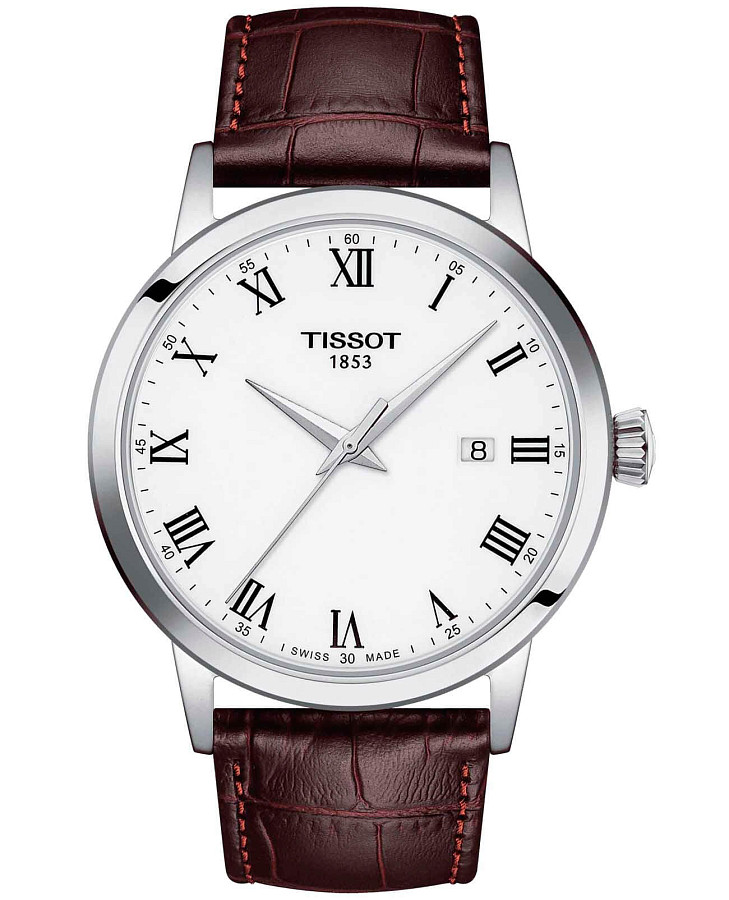 Часы Tissot Classic Dream T129.410.16.013.00 — мужские, белый
