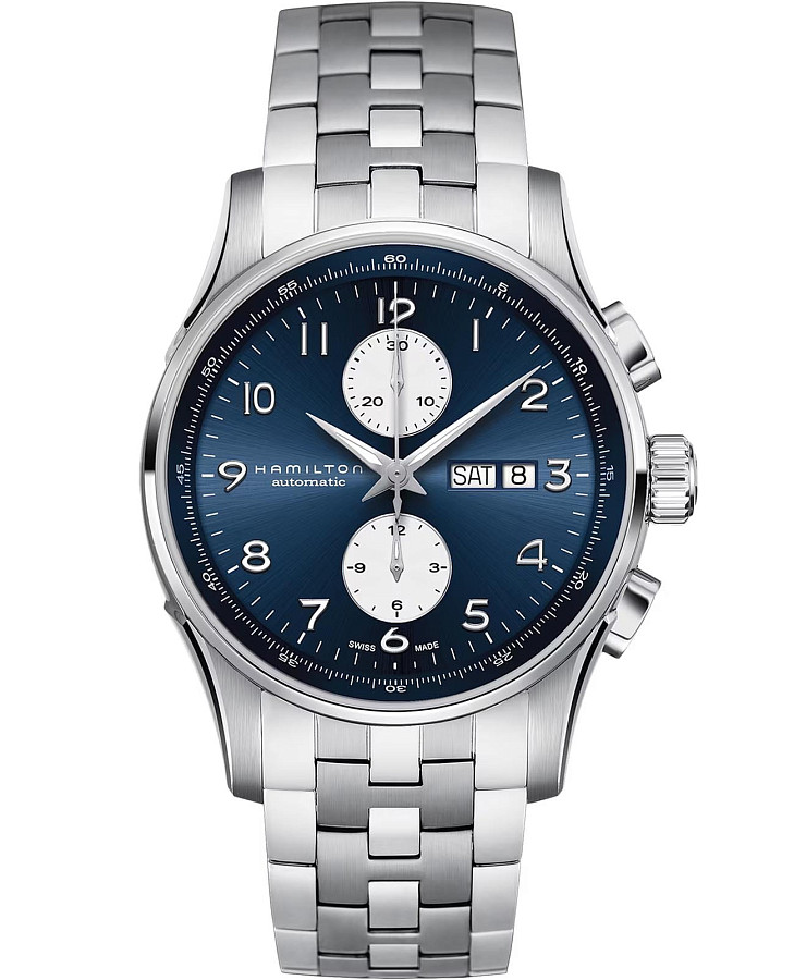 Часы Hamilton Jazzmaster Maestro Auto Chrono H32766143 — мужские, синий