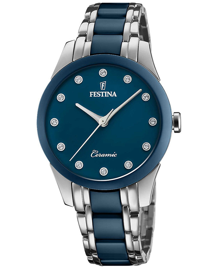 Часы Festina Ceramic F20499/2 — женские, синий