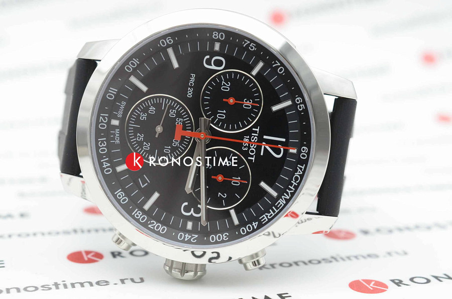 Часы Tissot PRC 200 Chronograph T114.417.17.057.00 — кварцевые, Швейцария, мужские
