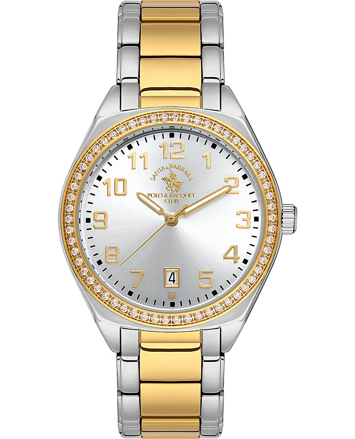 Часы Santa Barbara Polo & Racquet Club Luxury SB.1.10516-5 — женские, серебристый